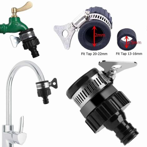 Raccord Universel Pour Robinet, Compatible Avec Tuyau D'Arrosage, Mitigeur Et Adaptateur Pour Cuisine Et Salle De Bain.