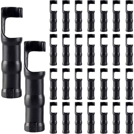 30 Colliers De Serrage Pour Tuyaux De Jardin, Clips En Plastique De 25 Mm Pour Bâche De Serre.