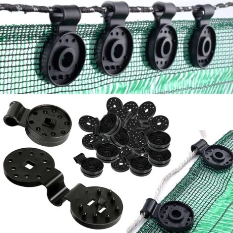 Lot De 100 Pinces Pour Toile D'Ombrage, Grandes Tailles, Robustes Et À Verrouillage, De Qualité Supérieure, Idéales Pour Serres, Jardins Et Filets.