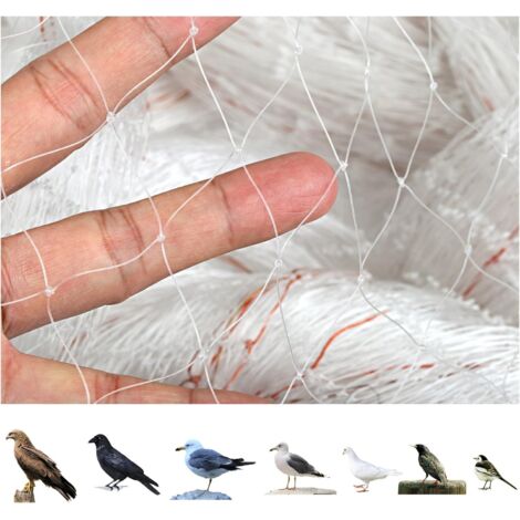 Filet De Protection Anti-oiseaux De Jardin 10,1 X 4 M, Transparent, Protège Les Plantes Et Les Arbres Fruitiers