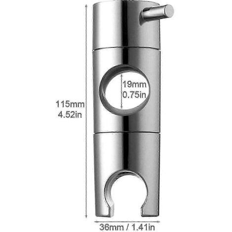 Support Mural Pour Pommeau De Douche, Support De Remplacement Pour Système De Tuyau De Colonne Montante De 19 Mm