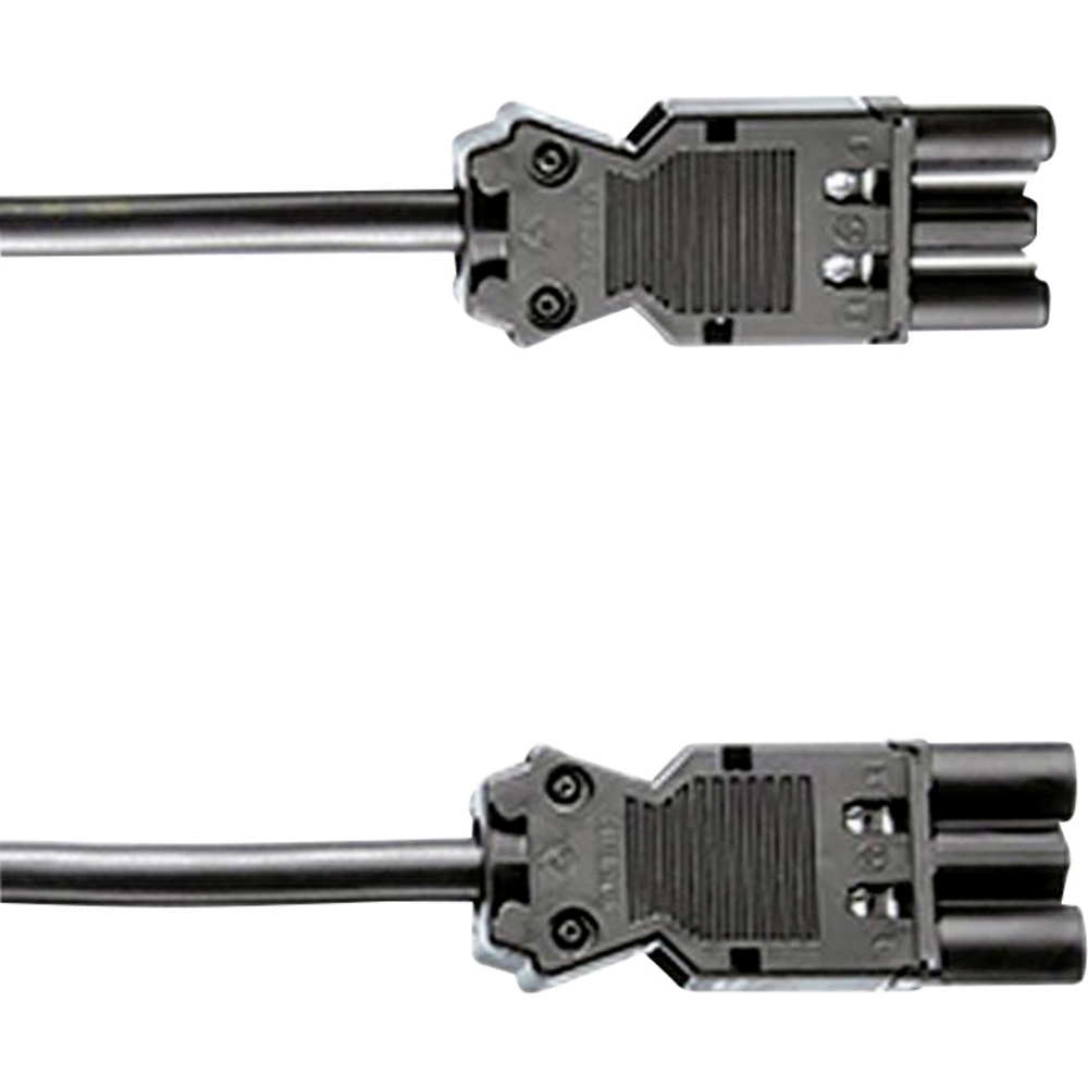 Bachmann 375.0551 Strom Verlängerungskabel Schwarz 4 M