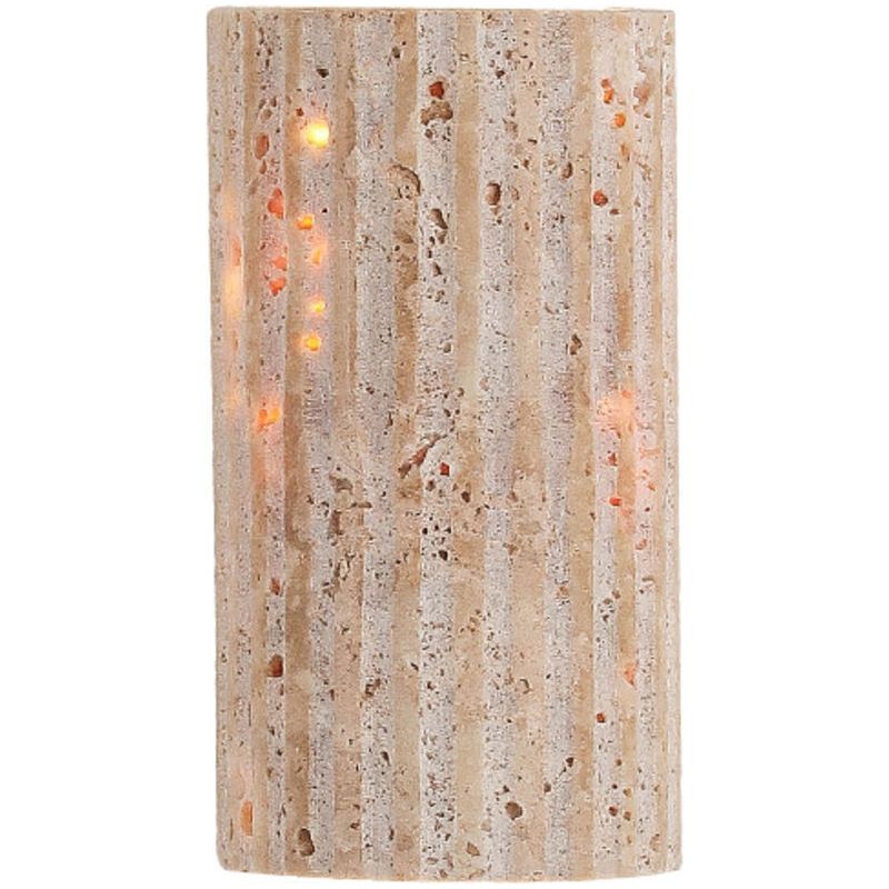 Kreative Retro-wandleuchte, Deckenleuchte Im Japanischen Wabi-sabi-stil, Naturbeiger Travertin, Led-spot Für Den Flur Im Skandinavischen Wohnzimmer
