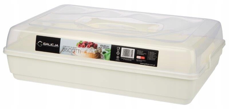 Behälter Für Kekse Und Gebäck, Mit Deckel Und Tablett, Große Biscotti Für Ein Großes Backblech, Sahne