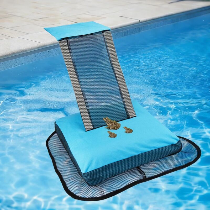 Rettungsrampe Für Pooltiere, Poolfrösche, Pooltierrettung, Rettung Von Kröten, Fröschen, Eidechsen, Enten, Schlangen, Mäusen, Blau