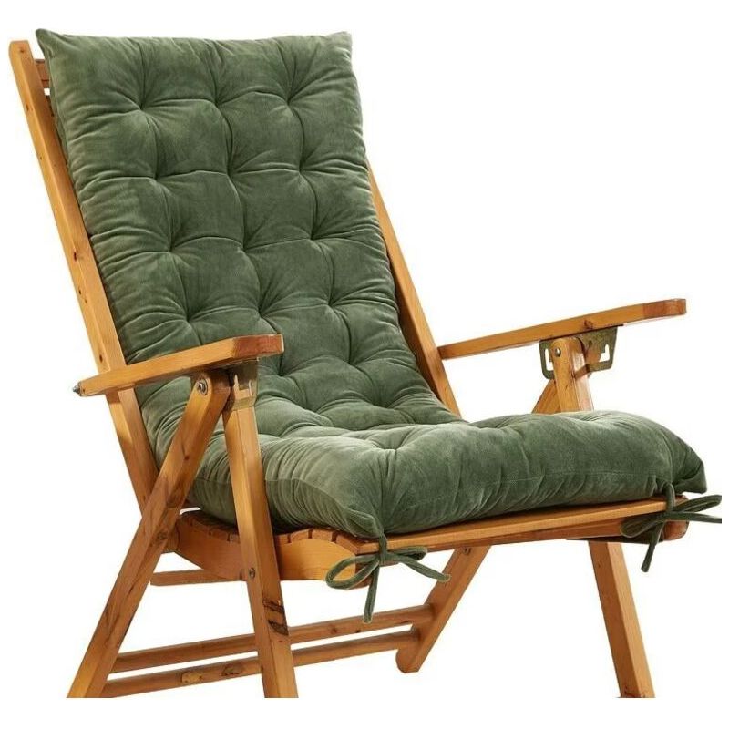 Stuhlkissen, Gartenstuhlkissen, Bequemes Und Dickes Outdoor-kissen – Ideal Für Drinnen Und Draußen – 48 X 150 Cm – Grün