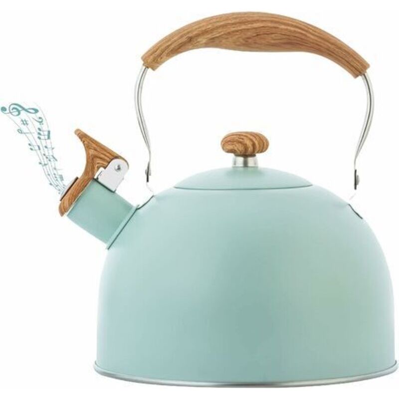 2,5-liter-wasserkocher Mit Pfeifton, Ergonomischem Edelstahlgriff, Induktionsgeeignet, Für Alle Gasherde Geeignet