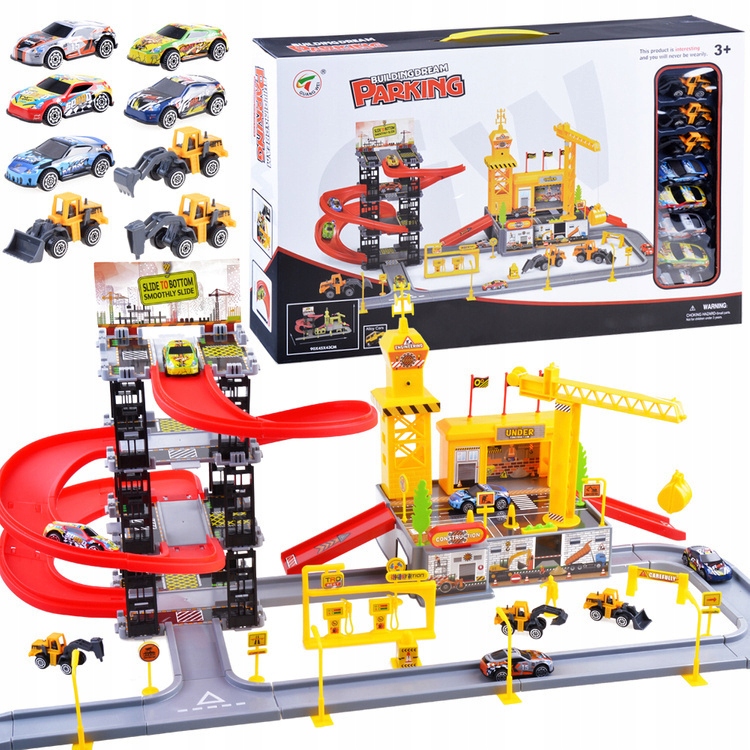 2-in-1-set Parkplatz-baustellen-autobagger Za3206