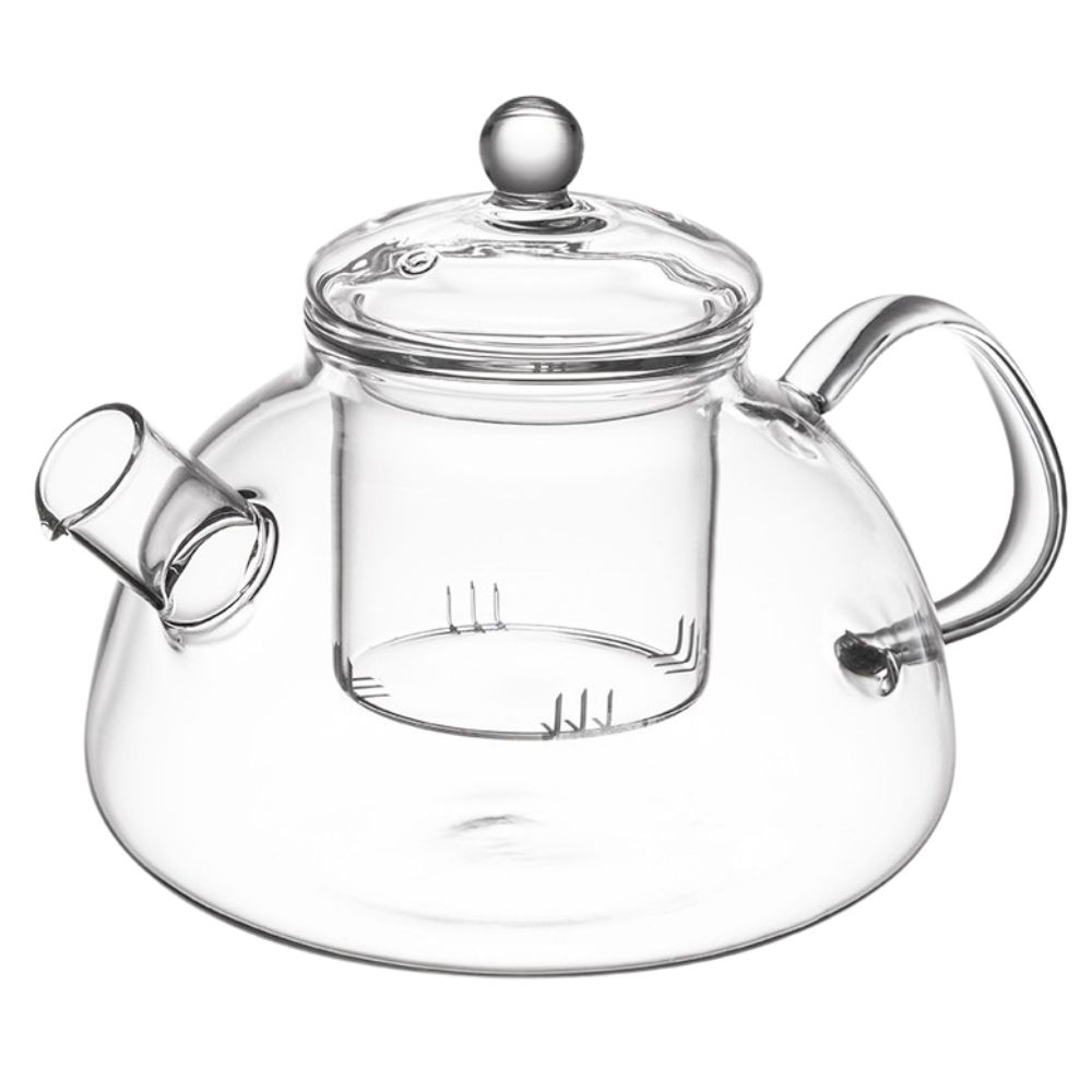 Hitzebeständige Kanne Mit Teesieb, William, 1300 Ml (1,3 Liter), Zum Aufbrühen Von Tee, Kräutern Und Kaffee, Borosilikatglas
