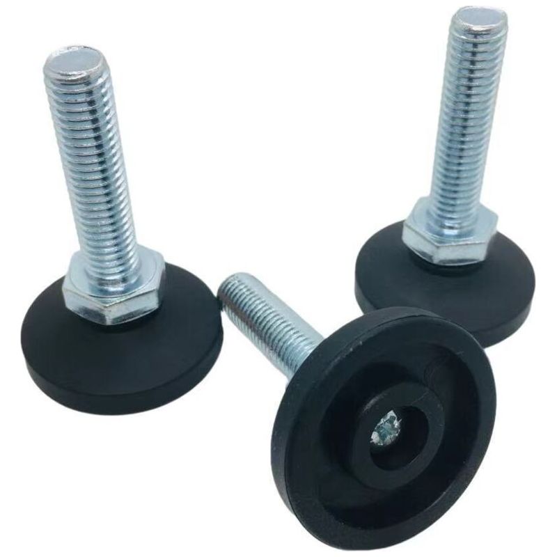 Set Mit 4 Runden Antivibrations-isolationspads – M10-gewinde – Ø 38–1040 Mm – Gummi Und Stahl H158