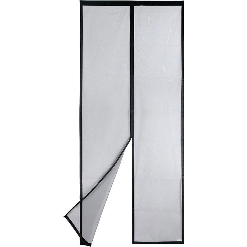 Magnetisches Moskitonetz Für Türen, 100 X 210 Cm, Extrem Widerstandsfähiges Netzgewebe, Automatischer Verschluss, Hält Die Luft Frisch, Werkzeuglose Montage