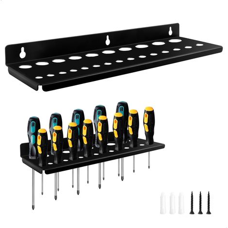 35 Cm Langer Schraubendreherhalter Aus Kohlenstoffstahl, Geeignet Für Garagen, Lagerräume, Werkstätten Und Werkbänke.