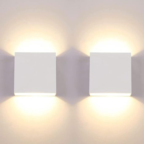 Moderne 7-w-led-wandleuchte, Für Den Innenbereich, Kaltweißes Licht (6000 K), Quadratisch, Schwarz, Für Schlafzimmer, Wohnzimmer, Kolonnade, Garten