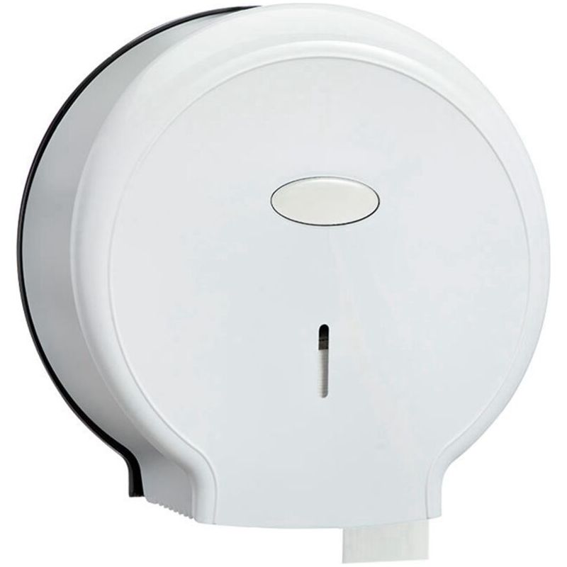 Jumbo-wand-toilettenpapierrollenspender, Kein Bohren Erforderlich Und Wasserdicht, Für Badezimmer (weiß)