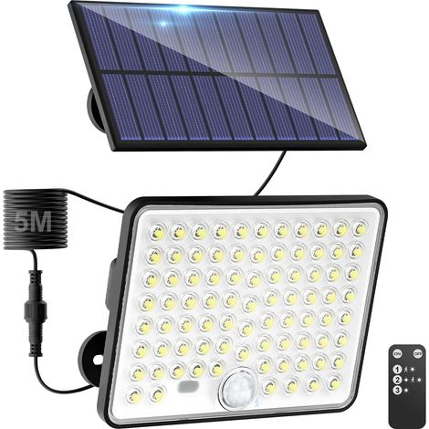 2-teiliges Solar-außenleuchten-set Mit Bewegungsmelder, Konvexen Led-linsen, 3 Leuchtmodi, 1800-mah-akku, Ip65 Wasserdicht, Für Garten, Garage Und Hof