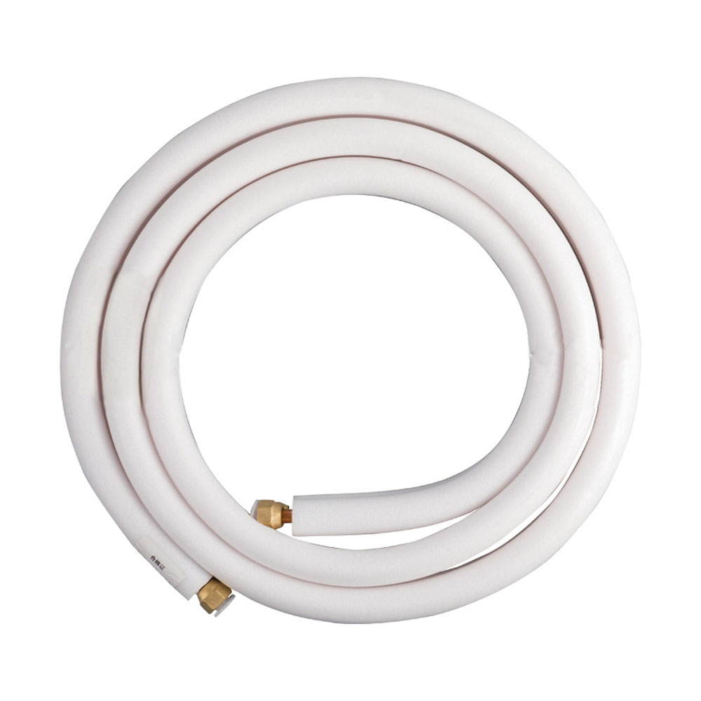 Tuyau De Cuivre Tube En Cuivre Pour Climatiseur 1/4 & 3/8 Pièce De Climatisation Split 4m Avec Un Bobine Isolante Câble Hvac Canalisations Costumes Ou Complets