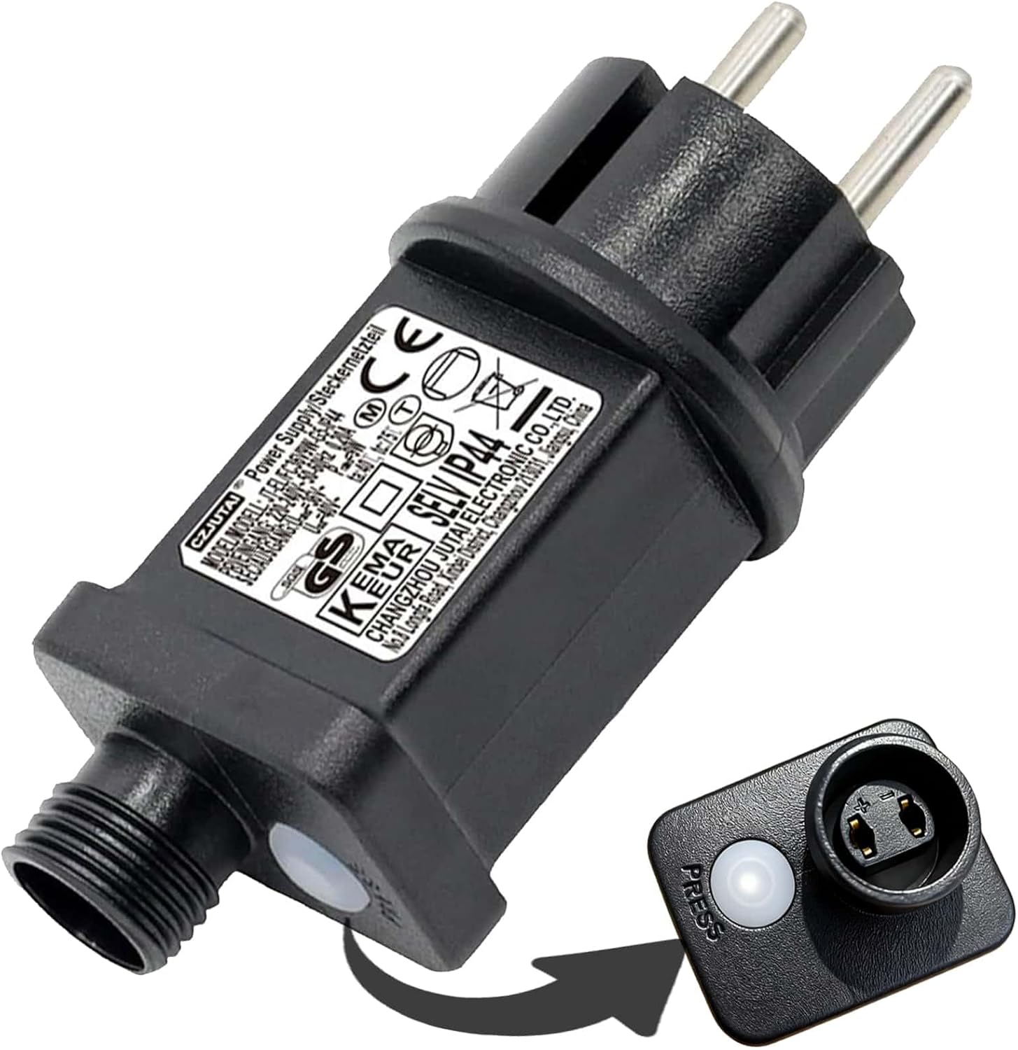 Lot De 4 Clignoteur Pour Guirlande Lumineuse 31v 6w Prise Clignotante,led 31v, Transformateur Led,8 Modes Avec Fonction,étanche Ip44,minuterie,pour Éclairage De Noël,sapin Lumineuse,rideau Lumineux