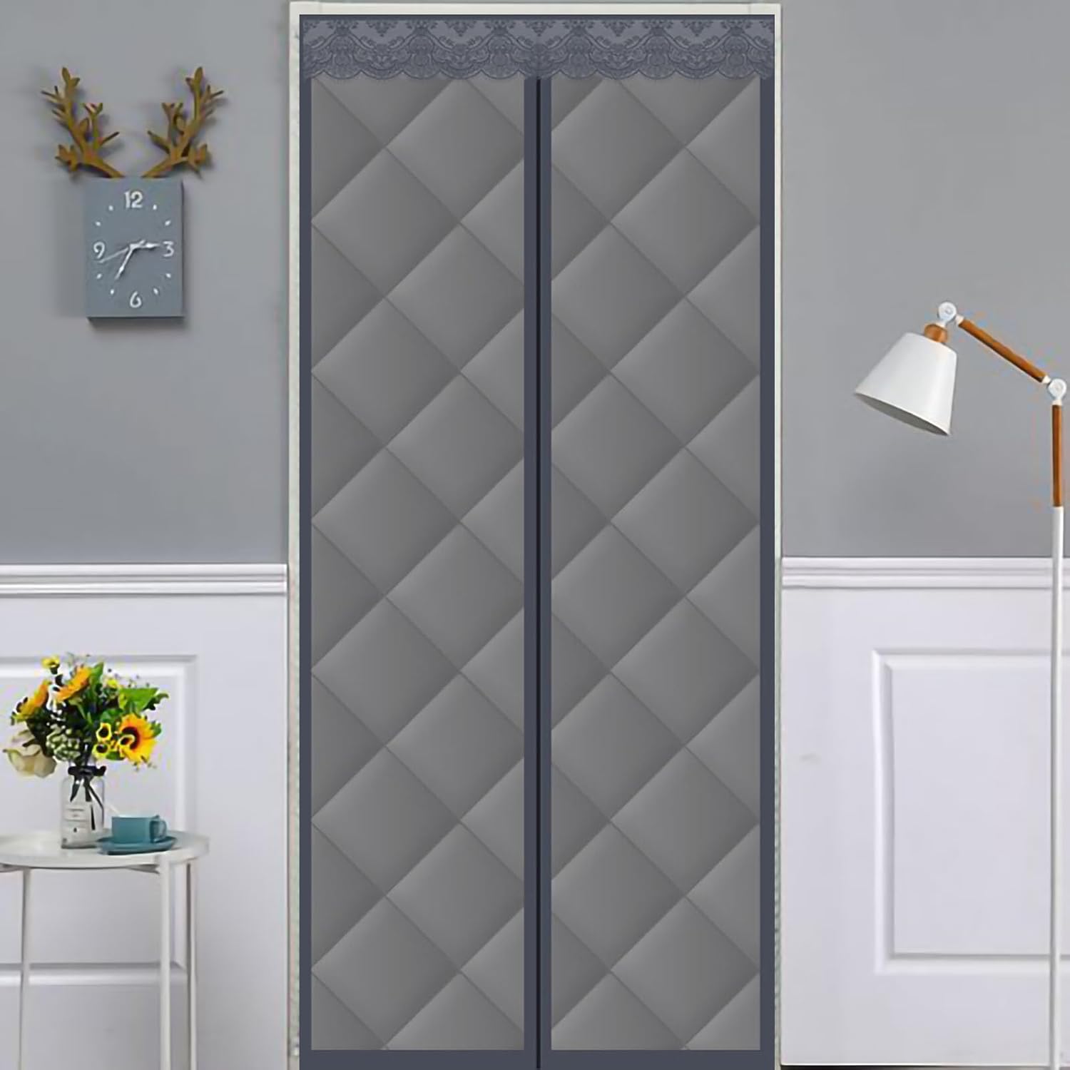 Rideau De Porte Thermique Rideau Thermique Épais, Imperméable, Garde Au Chaud, Coupe-vent, Auto-scellant, Insonorisant, Conservation De La Chaleur, Rideau De Porte For Chambre À Coucher