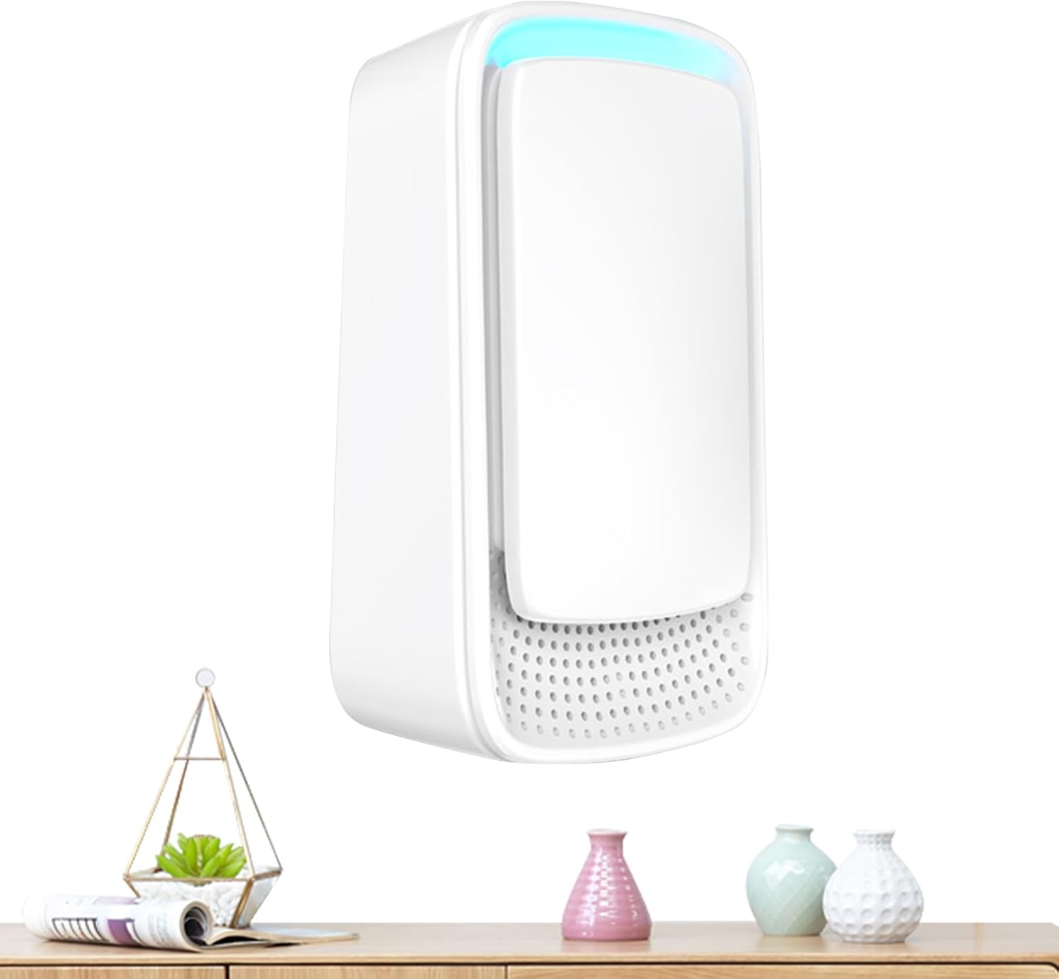 Petit Purificateur D'Air Purificateur D'Ions Négatifs Compact - Éliminateur D'Odeurs, Ioniseur Silencieux Pour Salon Chambre Bébé Cuisine Espace Animal Sous-sol Chambre Universitaire