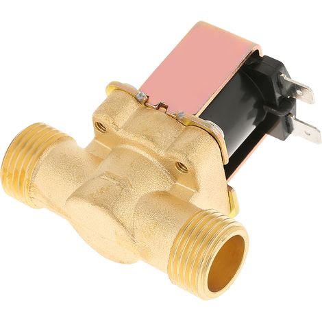 1/2" Électrovanne Électrique En Laiton Normalement Fermée De C.c 12v Pour Le Contrôle De L'Eau