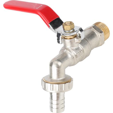 Robinet De Jardin Extérieur G1/2 ", Poignée À Levier Marche/arrêt Facile, Robinet D'Alimentation En Eau