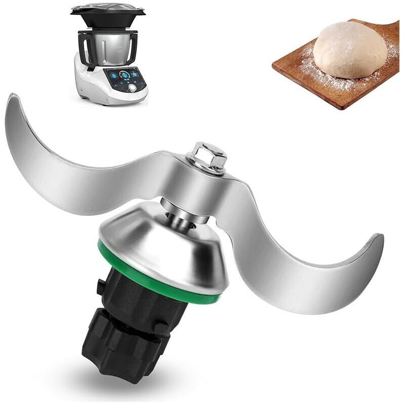 Couteau Compatible Avec Thermomix Tm5 Tm6, Lame De Pétrissage En Acier Inoxydable De Haute Précision Pour Vorwerk Thermomix Tm5, Tm6, Tmf, Sans Résidus De Pâte, Nettoyage Rapide Du Couteau De Pétrissa