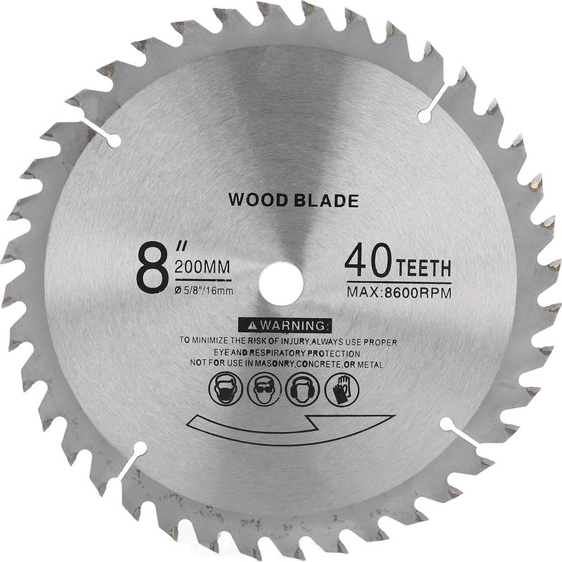 20 Cm Langes, 40-zahniges Hartmetall-kreissägeblatt Zum Schneiden Von Holz Und Metall