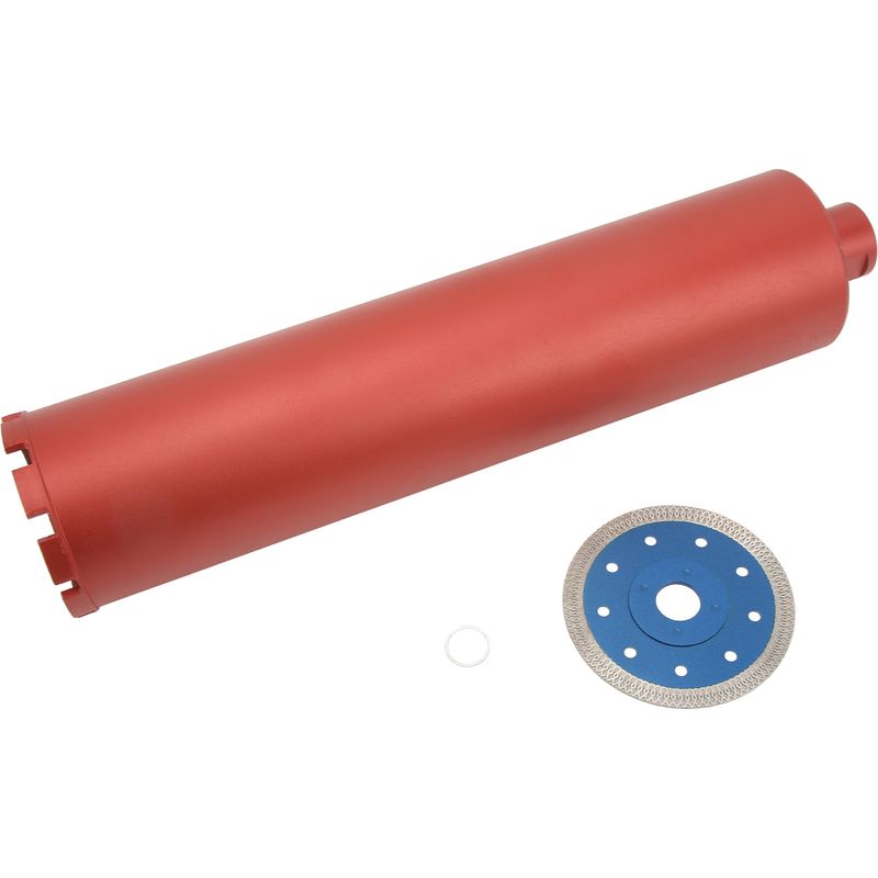100-mm-diamantkernbohrer, 450 Mm Lang, Für Trocken- Und Nassbohrungen, Betonkernbohrer