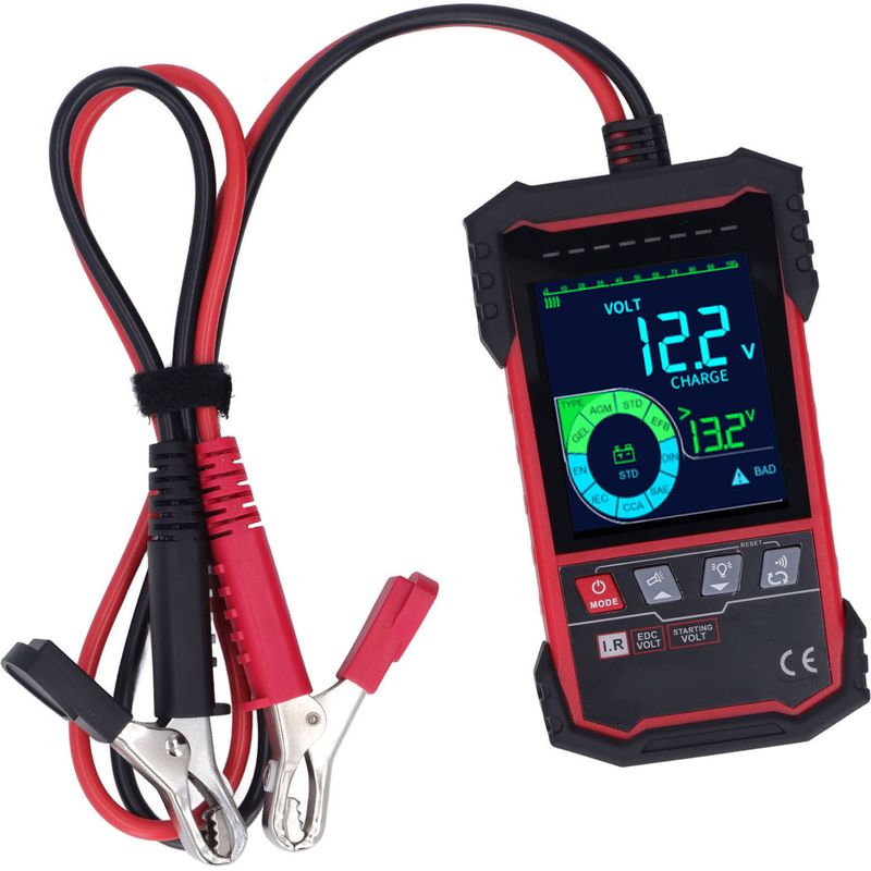 12v/24v Autobatterietester, 100–1999 Cca Lichtmaschinenlastanalysator Für Lkw Und Boot, 3,2"-bildschirm