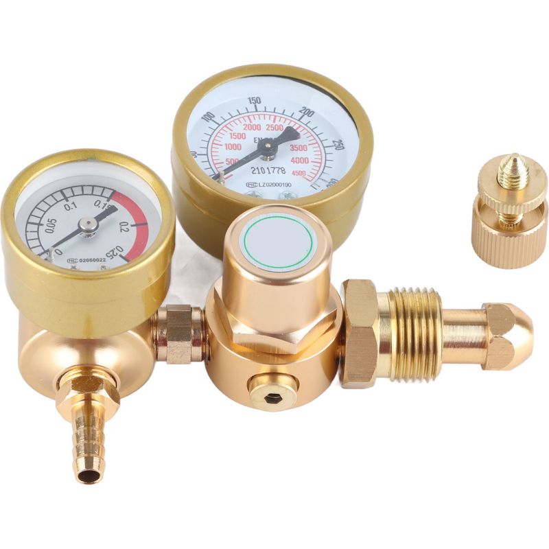 Argon-/co₂-schweißgasregler, Wig-/mig-manometer, Durchflussmesser (4500 Psi), Druckminderer, Gasflasche, 1/4-zoll-ausgang, 25 L/min