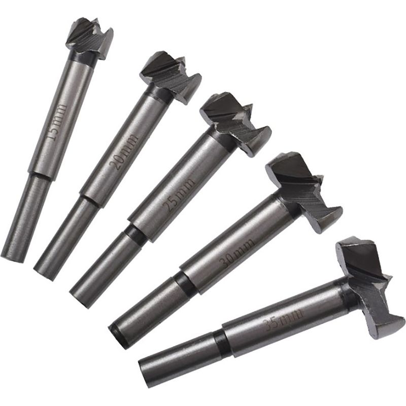 Set Mit 5 Forstnerbohrern 15 20 25 30 35 Mm Zum Bohren Von Holz Und Stahl, 45-mm-lochöffner Für Scharniere