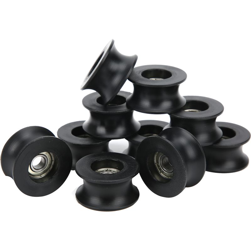 10 Tiefe U-nut-rollenlager, Nylon-führungsrollen Für Schienen, 608zz, 10er-packung