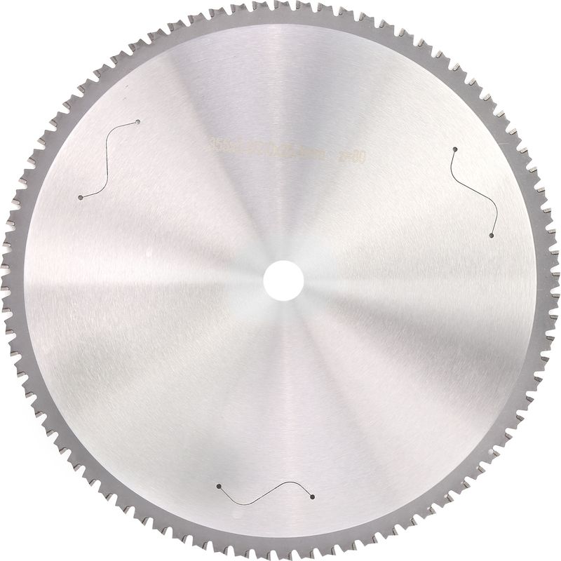 Kreissägeblatt Aus Hss-hochleistungsschnellstahl Mit 80 Zähnen, 355 X 2,6 X 2,0 X 25,4 Mm