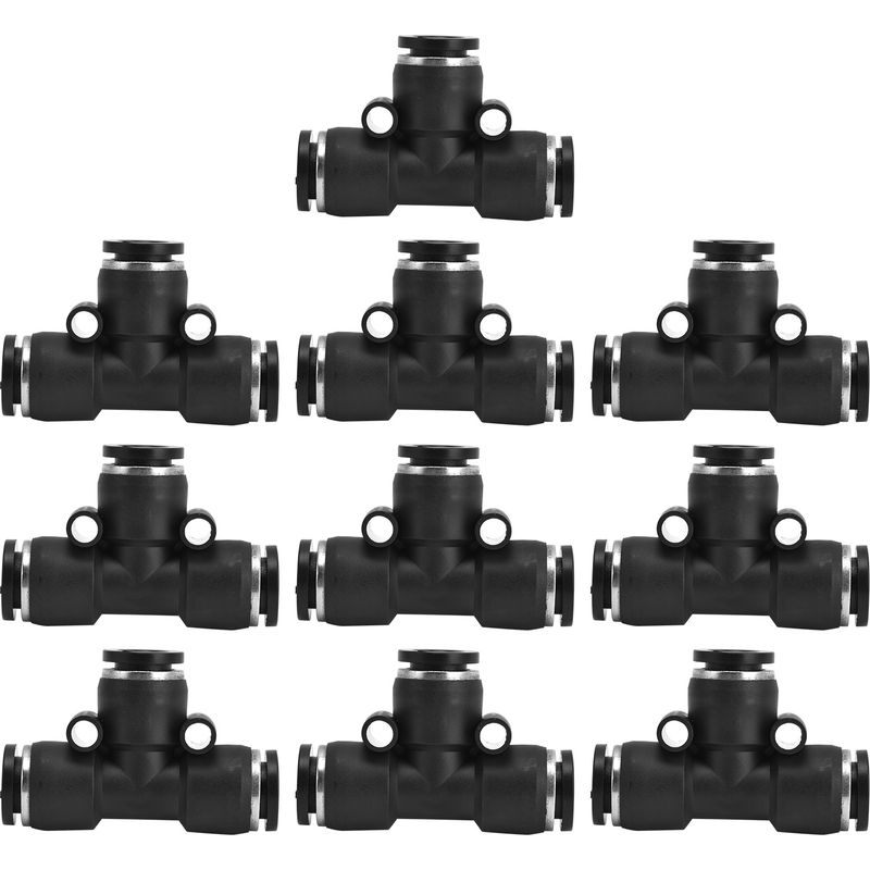 Hochleistungs-pneumatikverschraubung Aus 8-mm-pvc, Dicht, Korrosionsbeständig, Kompressorzubehör, 10er-packung