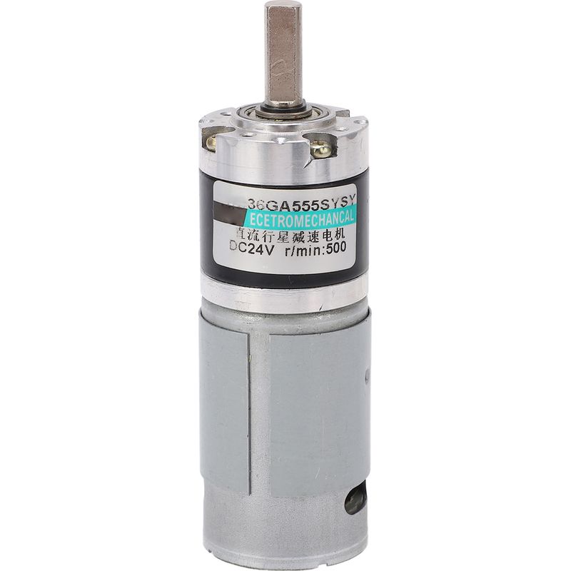 24v Mini-getriebemotor In Schwarz-silber, Hohes Drehmoment, Geringe Geräuschentwicklung, Robuste Und Stabile Leistung, Hergestellt Aus Reinem Kupfer.