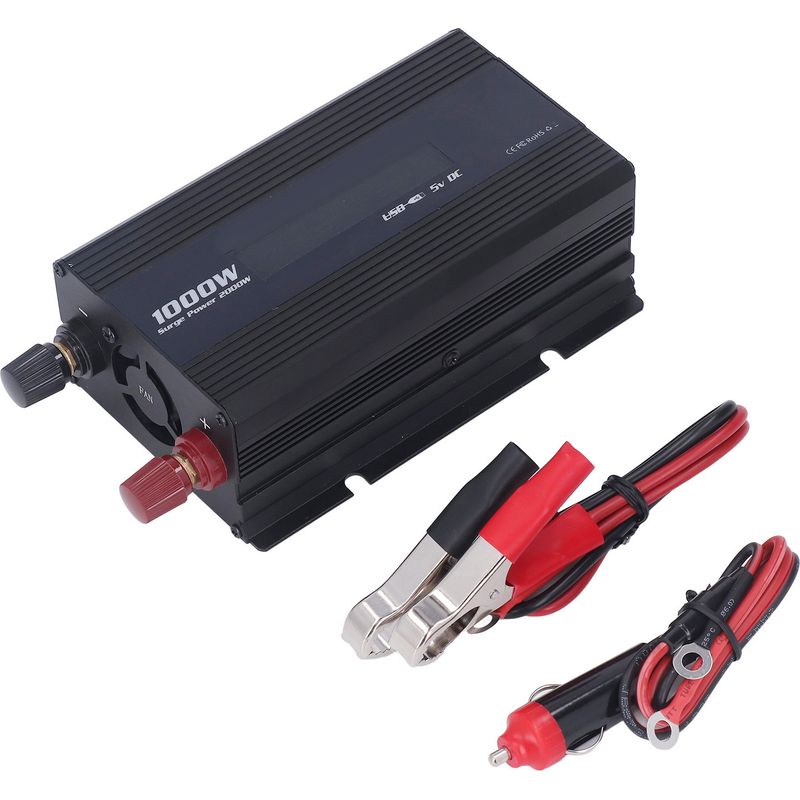 1000w 12v Auf 220v Spannungswandler Mit Intelligenter Kühlung Und Mehrfachem Schutz Für Autos