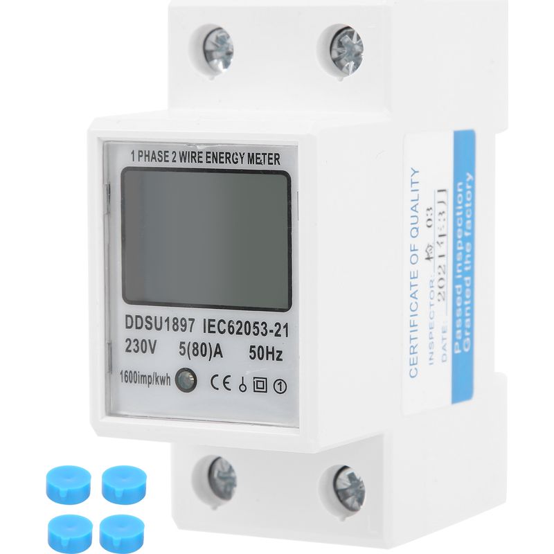 Ddsu1897 230v 1-phasiger 2-draht-smart-stromzähler, Digitaler Energietester, Stromverbrauchsmessung.