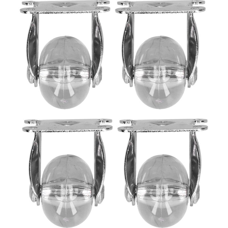 Satz Mit 4 Hochbelastbaren Industrierollen, Transparenten Schwenkrädern, Robustem Trolley-zubehör