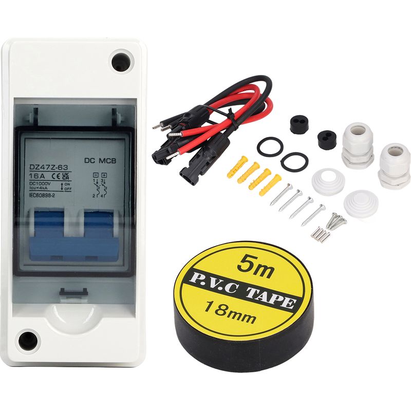 Ip65 Wasserdichter Gleichstrom-leistungsschalter, 16 A 1000 V, Transparentes Gehäuse Mit Trennschalter