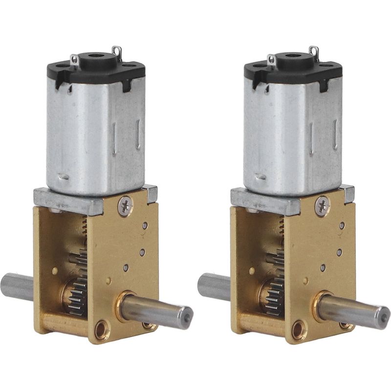 2 Gleichstrommotoren Mit Getriebe, Doppelwelle, Kupfer, Geräuscharm, 6 V Dc, 190 U/min