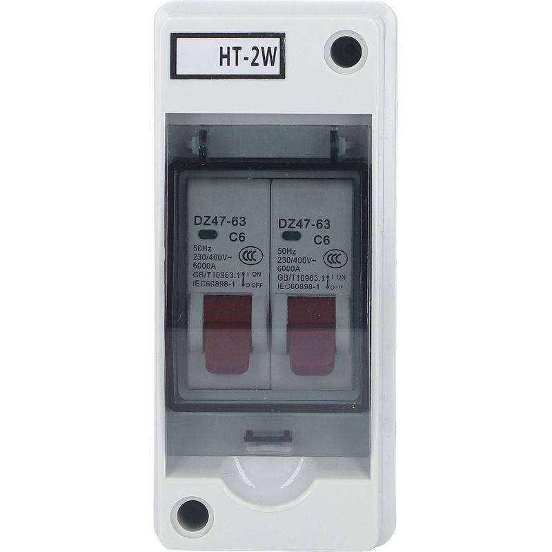 Miniatur-2-poliger Fehlerstromschutzschalter Mit Wasserdichtem Verteilerkasten 230/400 V