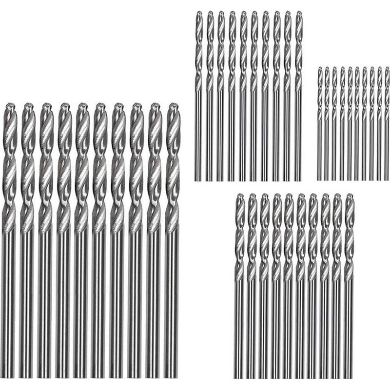 Set Mit 40 Titanbeschichteten Hss-schnellstahlbohrern, Spiralbohrer-set 0,6/1,0/1,5/2,0 Mm