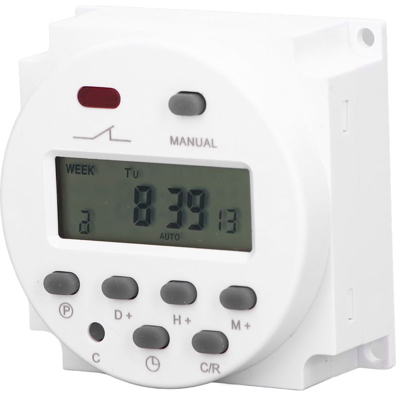 Elektronischer Timer Mit Lcd-digitaluhr, 16 Zyklen, Ein-/ausschalter, Cn101a, Wechselstrom 220–240 V