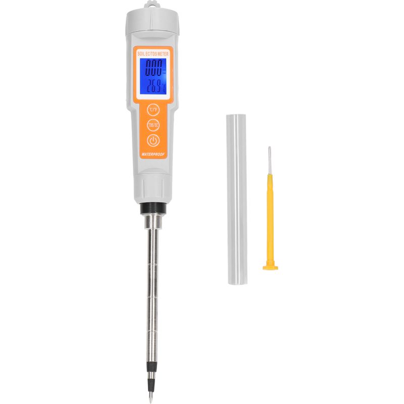 Bodenleitfähigkeitsanalysator Mit Temperatursensor, Led-anzeige Und Tds-tester Für Präzises Gärtnern