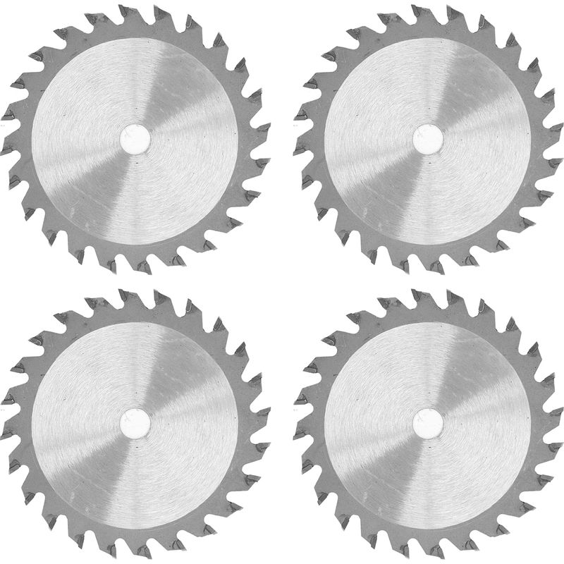 Satz Mit 4 Hartmetall-kreissägeblättern, 85 Mm, 24 Zähne, Für Holz Und Kunststoff, 3000 U/min, 15 Mm Bohrung