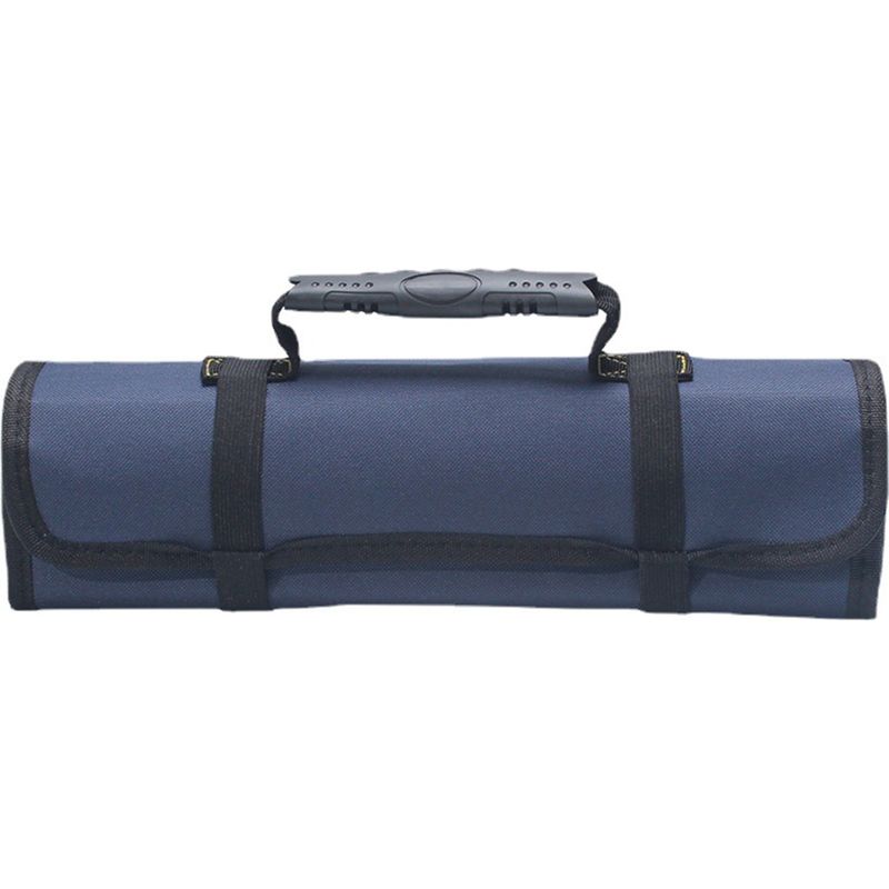 Werkzeugtasche Mit Rollen Aus Oxford-canvas, Mehrere Taschen, Verstärkter Griff, Reißverschluss, Blau, Für Elektriker