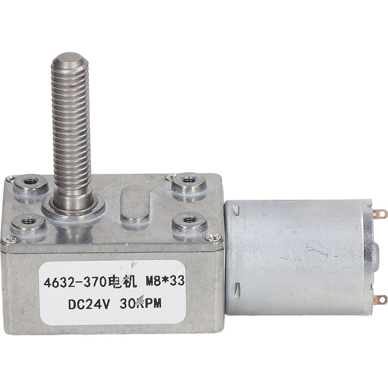 24v 30rpm Gleichstrommotor Mit Schneckengetriebe M8x33mm Getriebemotor Für Winde