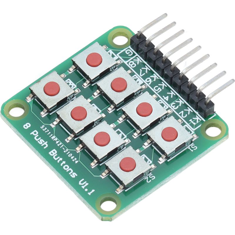2x4-matrix-tastatur, 8 Mikroschalter-drucktaster Für Mikrocontroller
