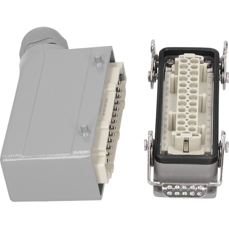 Industriesteckverbinder Mit 24 Seitenkontakten, Wasserdicht, Robuster Luftfahrtstecker, 500 V