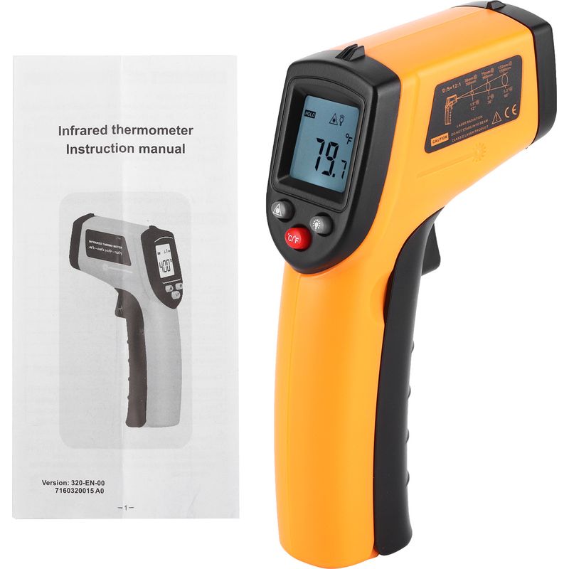 Gm320 Industrielles Infrarot-thermometer -50-400℃ Berührungsloses, Tragbares Temperaturmessgerät Für Den Professionellen Einsatz